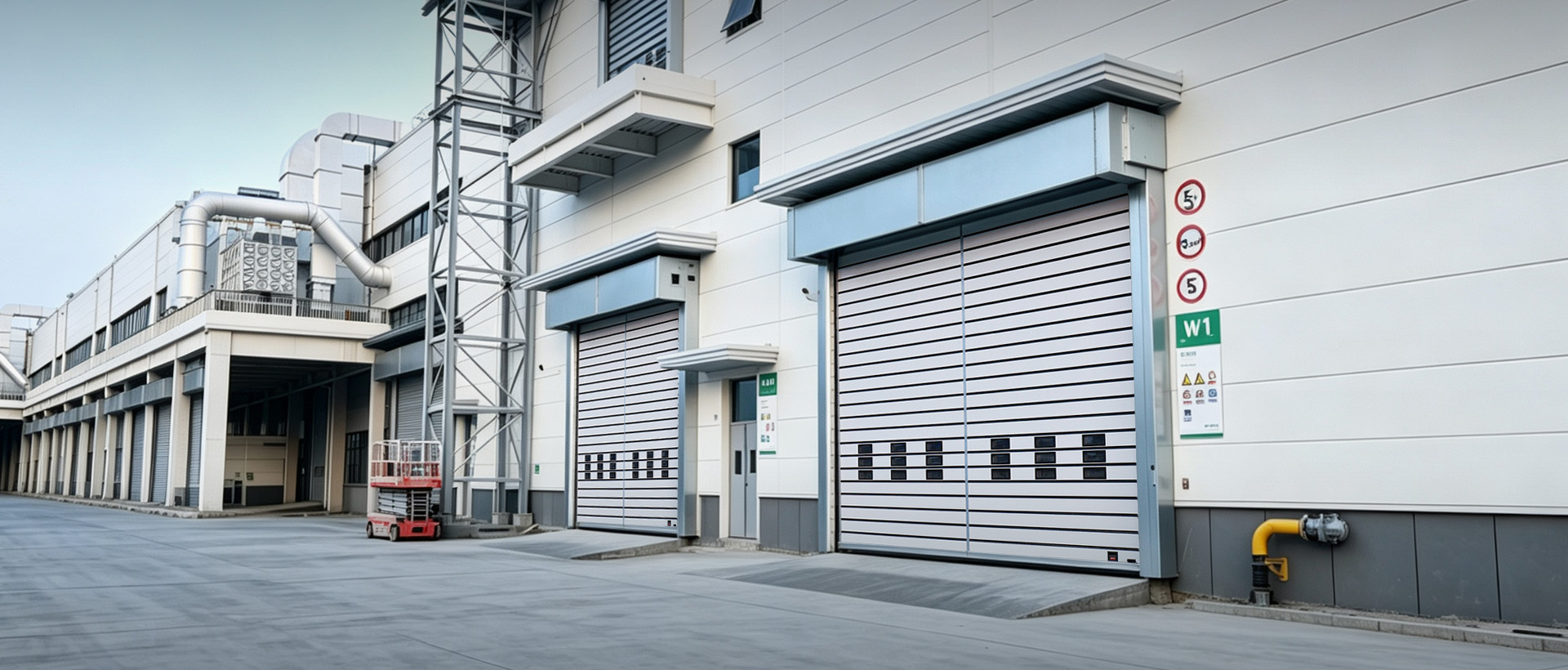 Space-Efficient High-Speed Spiral Door