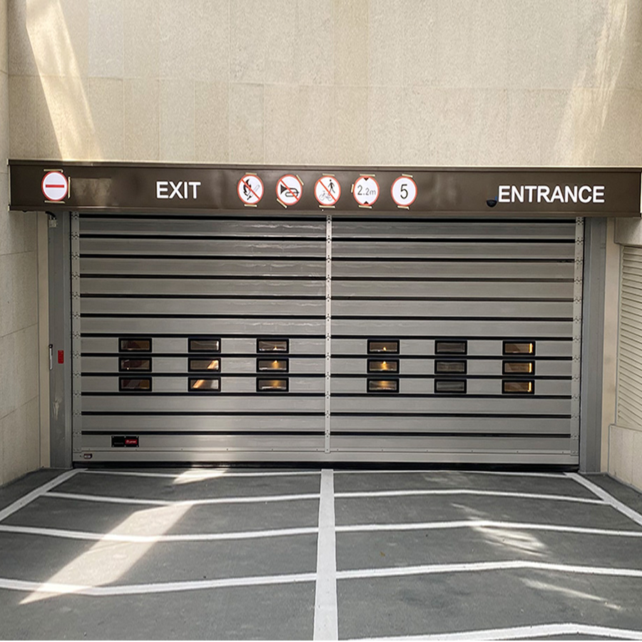 High Speed Door Solution for Double-Lane Parking