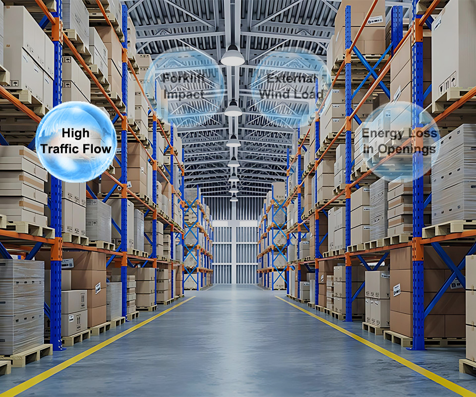 High Traffic Flow in Warehouse & Logistics