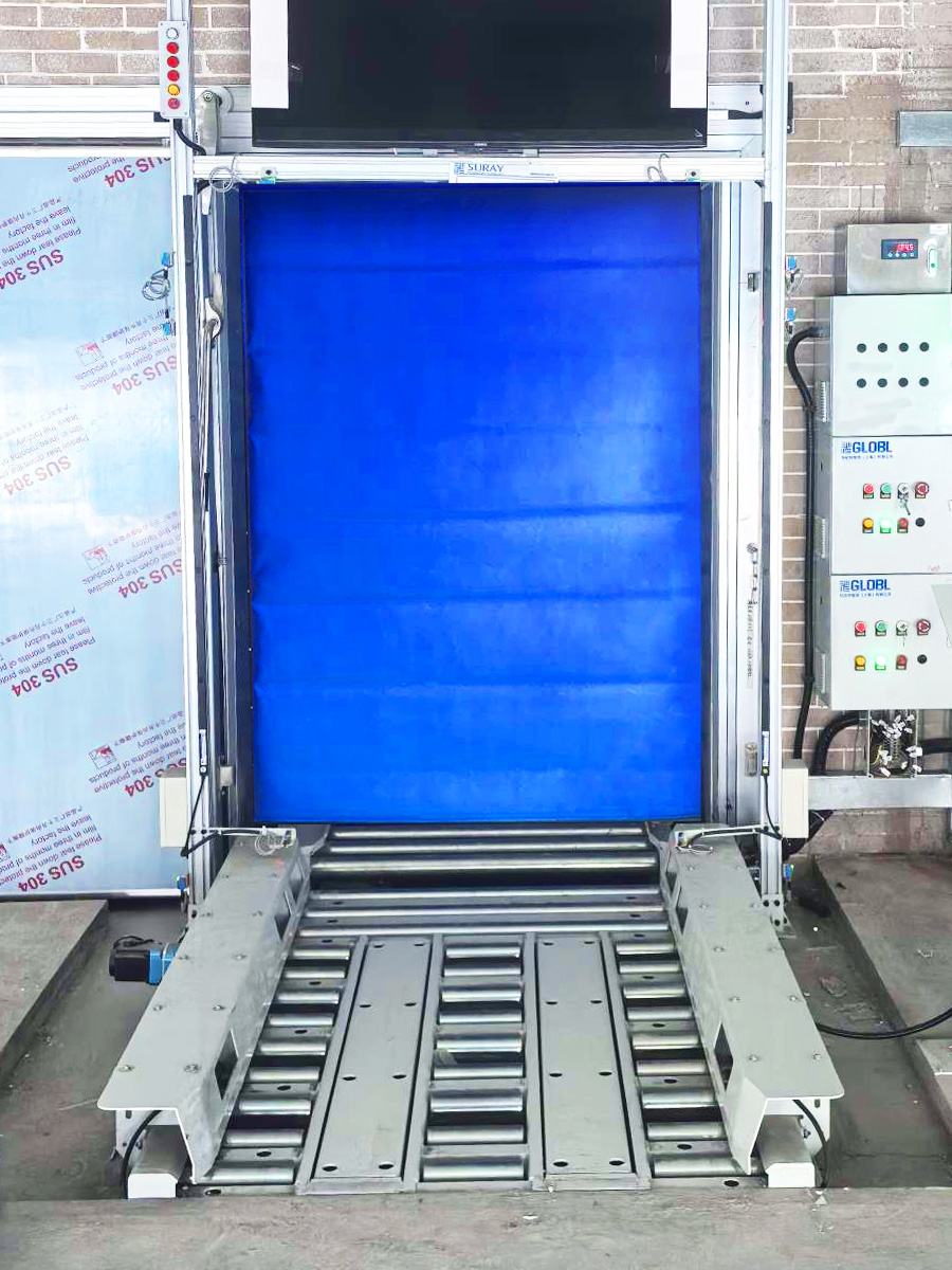 Frozen product transfer area