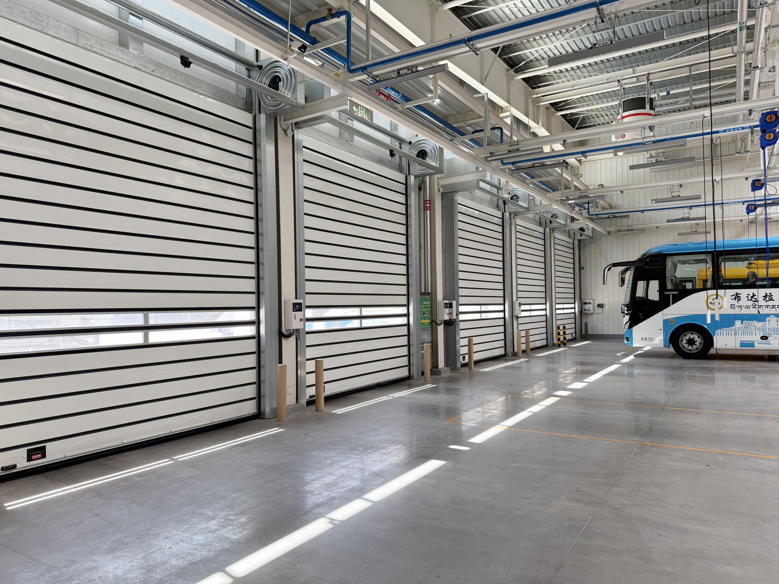 Production Separation application featuring Production Separation self repairing high speed door