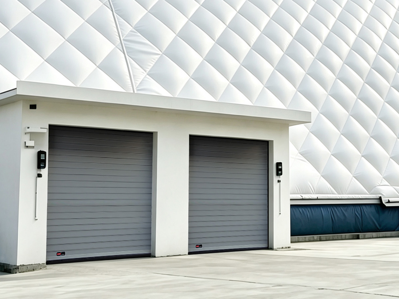 Wind-Exposed Areas application featuring Wind Exposed Areas high speed spiral door