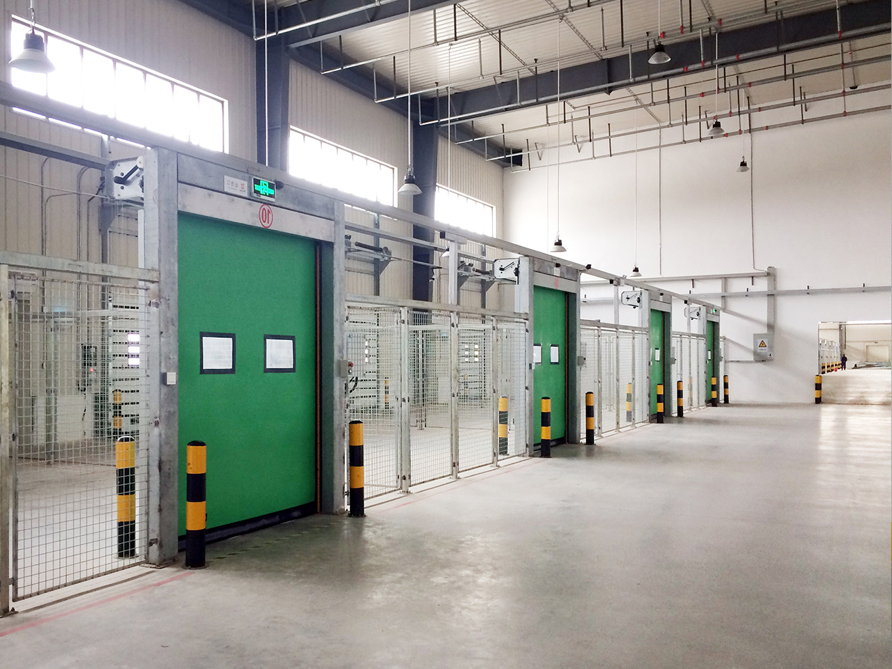 Production Separation application featuring Production Separation self repairing high speed door