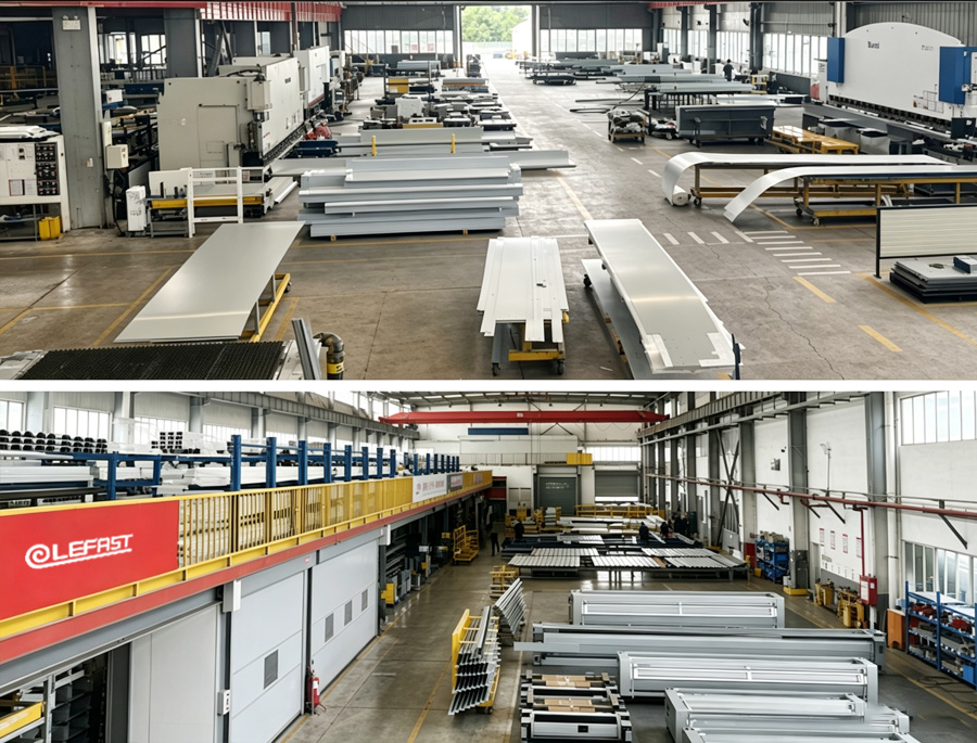 LEFAST high-speed industrial door manufacturing facility