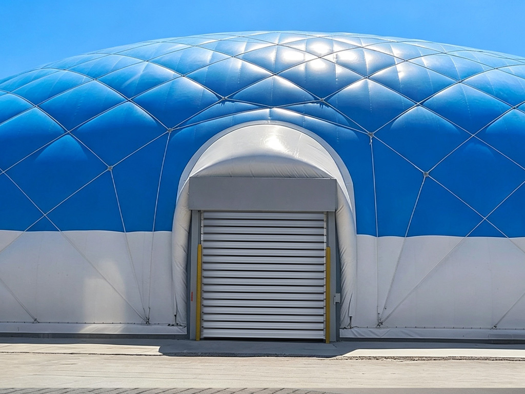Air-Supported Structure for Cement Plant Storage Area