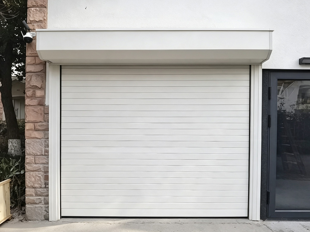 BSM-80 Mid-Speed Garage Door – Ivory White Residential Project