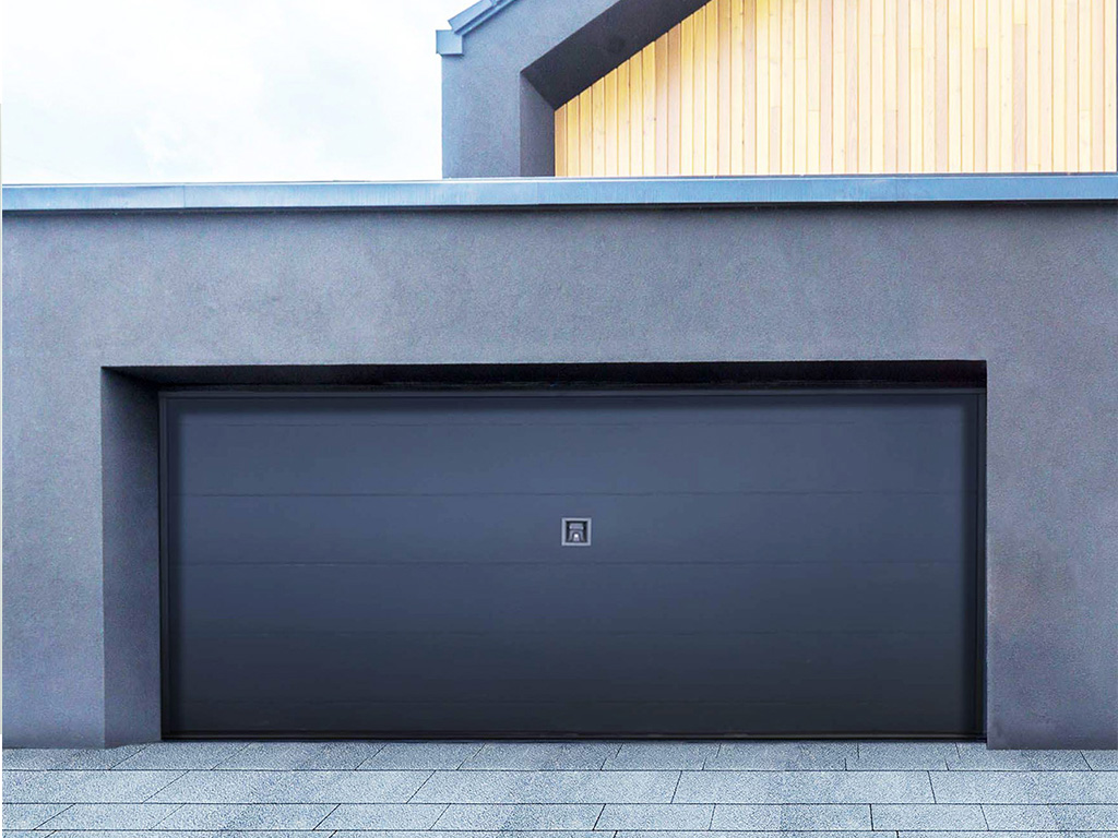 Double-Car Trackless Garage Door for Modern Villas