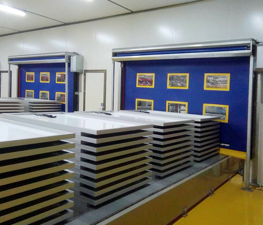 JA Solar continuous conveyor access
