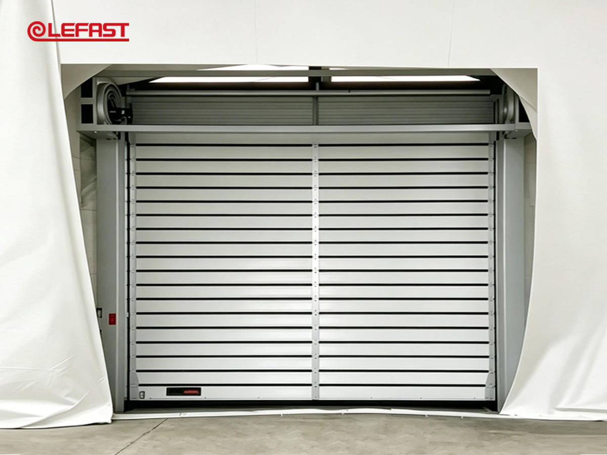 High-speed door for an air-supported structure