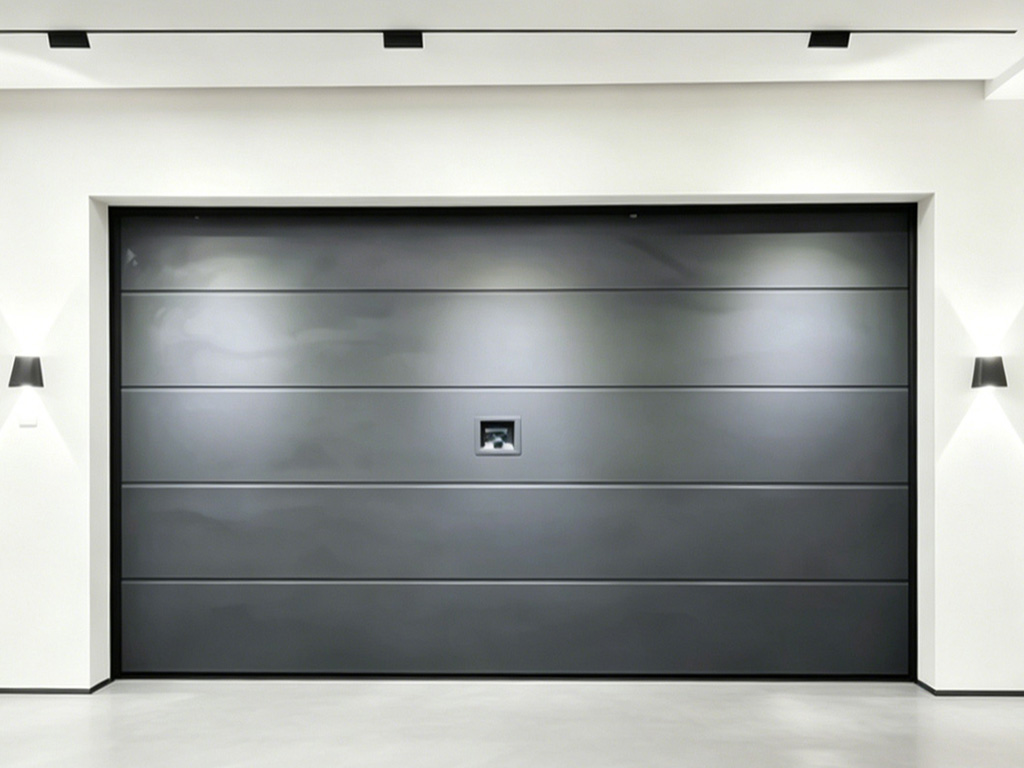 Modern Trackless Garage Door for Contemporary Villas