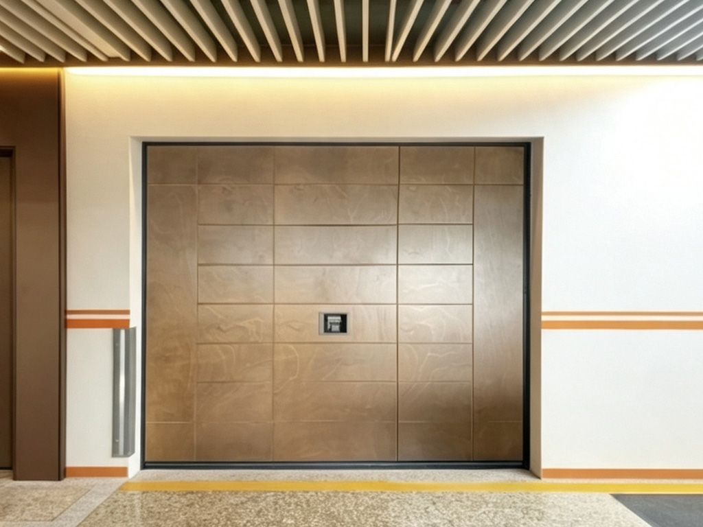 One Panel Trackless Garage Door – Pure Minimalist Design