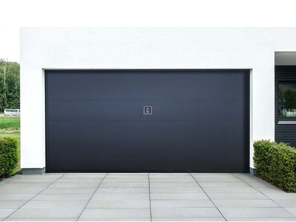 Two-Car Trackless Garage Door – Space-Constrained Installation
