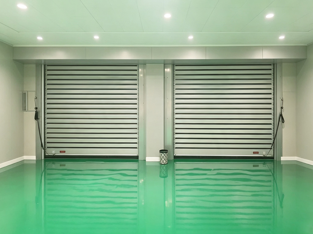 Underground Parking Internal Bay Door Solution