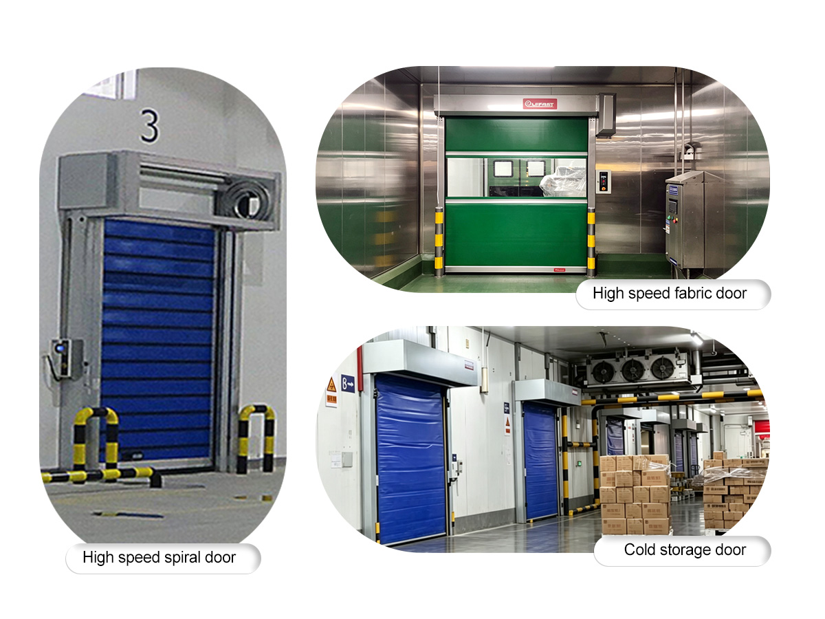 High-speed door for an air-supported structure