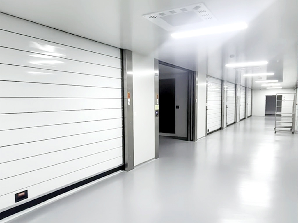 High-Speed Spiral Doors for Automated Material Flow