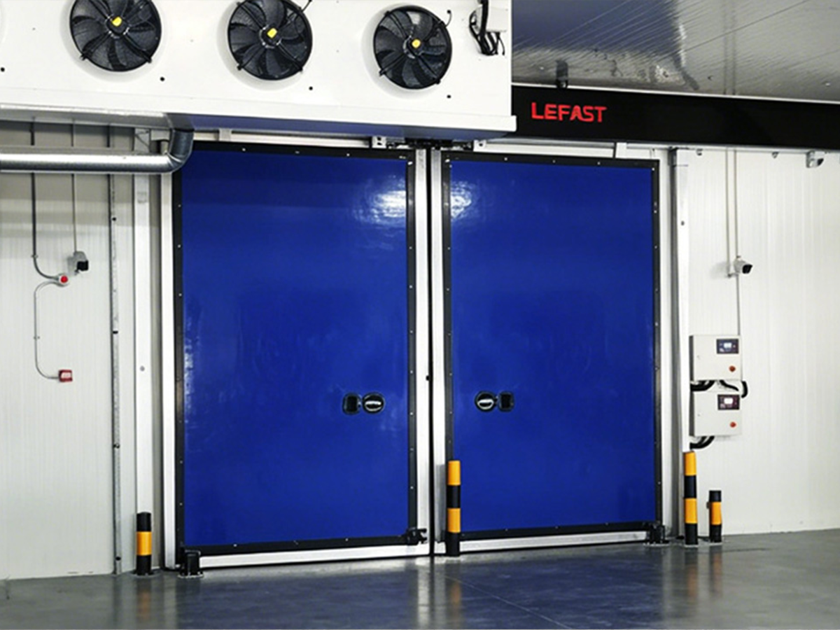 High-speed door for an air-supported structure