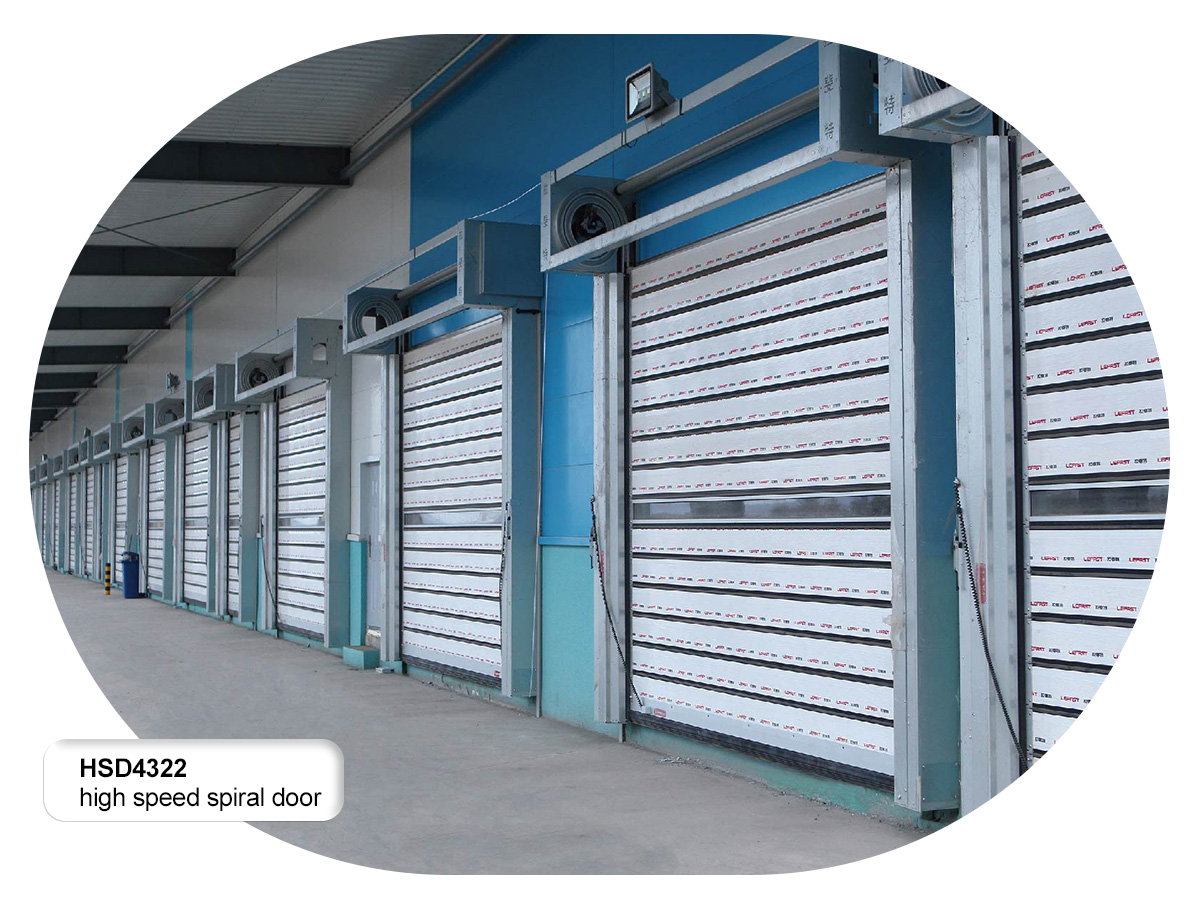 High-speed door for an air-supported structure
