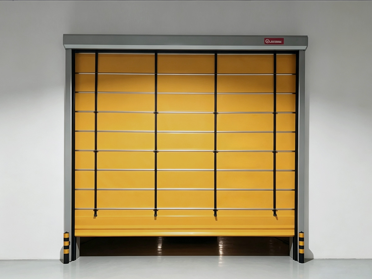 High-speed door for an air-supported structure