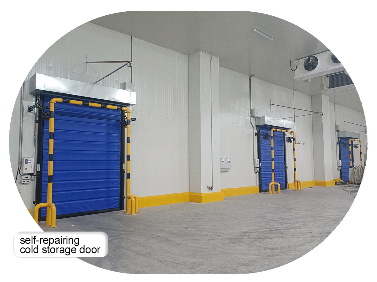 High-speed door for an air-supported structure