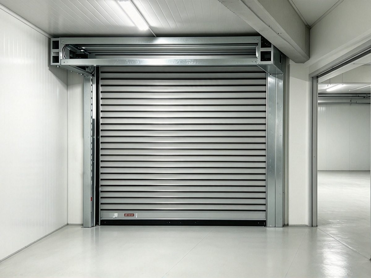 High-speed door for an air-supported structure